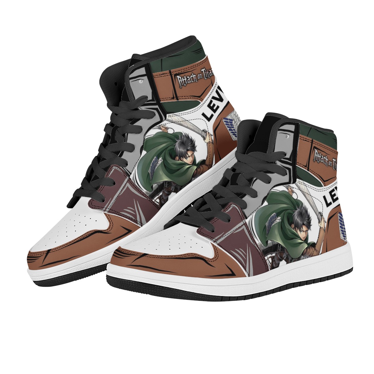 attack on titan anime sneakers shoe US men size 6-15,women size 5-12