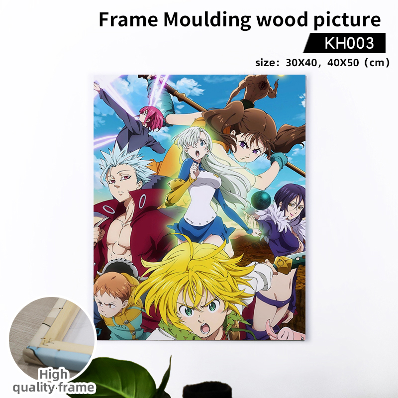 seven deadly sins anine Wooden frame hanging picture 40*50cm