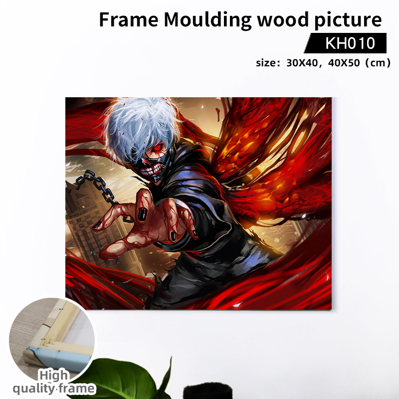 tokyo ghoul anime Wooden frame hanging picture 40*50cm