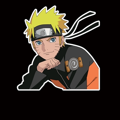 naruto anime car sticker