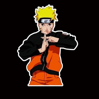 naruto anime car sticker