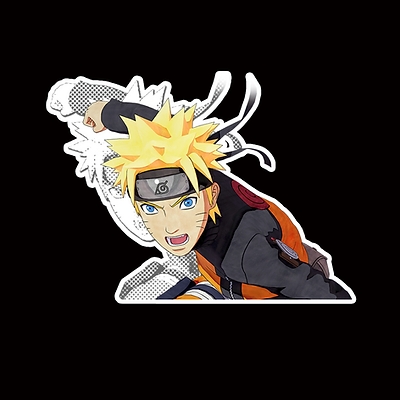 naruto anime car sticker