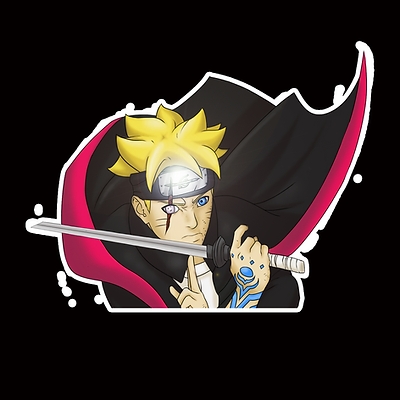 naruto anime car sticker