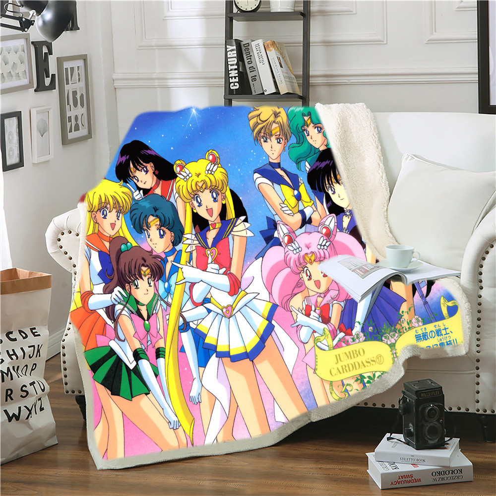 sailormoon anime blanket 150*200