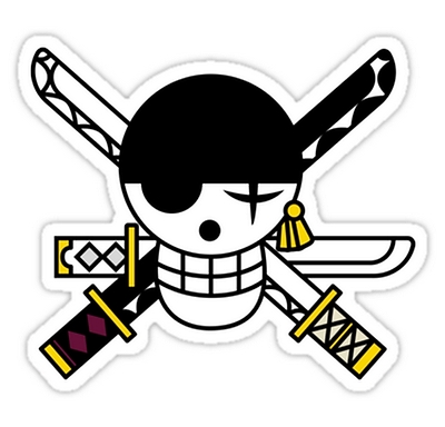 one piece anime car sticker