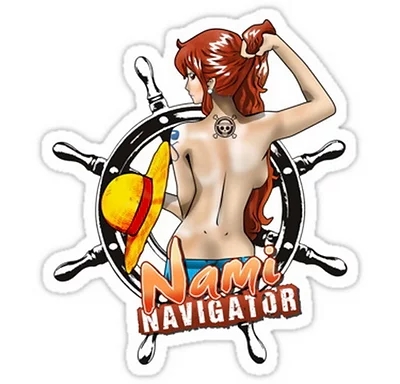 one piece anime car sticker