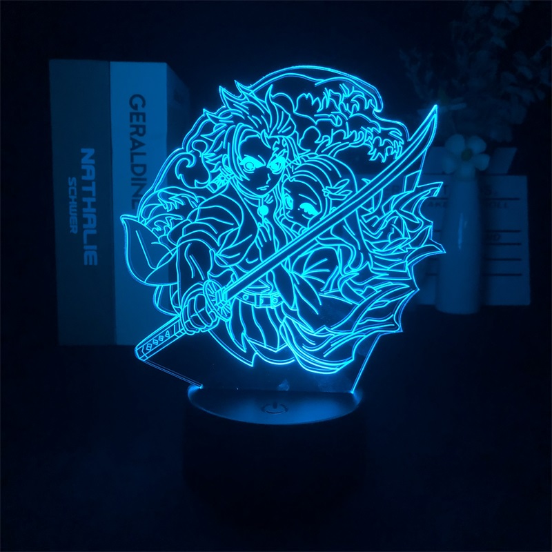 demon slayer kimets anime 7 colours LED light