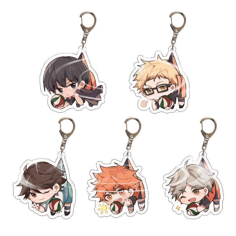 haikyuu anime keychain