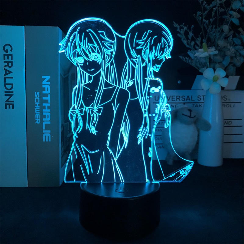 Future Diary anime 7 colours LED light