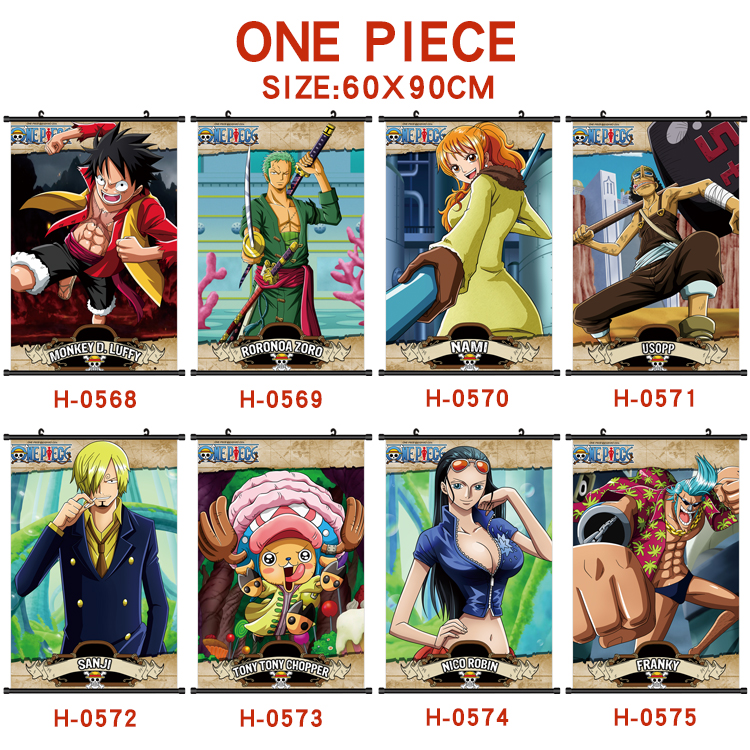 one piece anime wallscroll 60*90cm