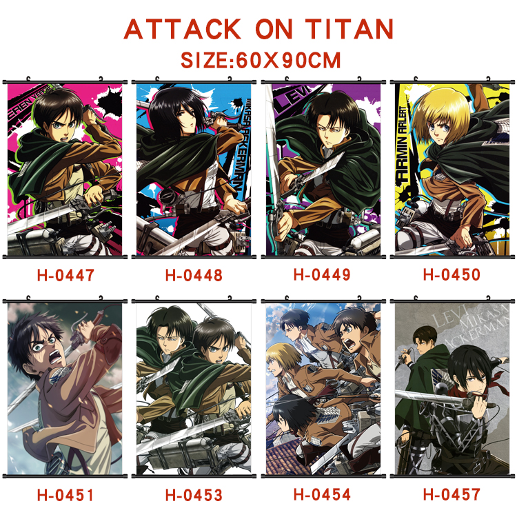 attack on titan anime wallscroll 60*90cm