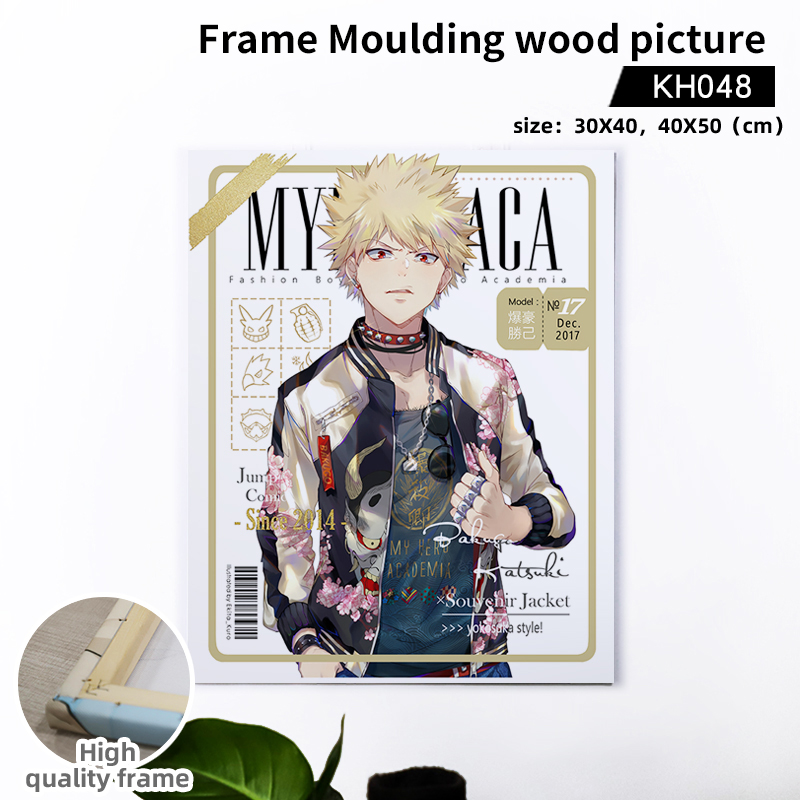 my hero academia anime Wooden frame painting 30*40cm