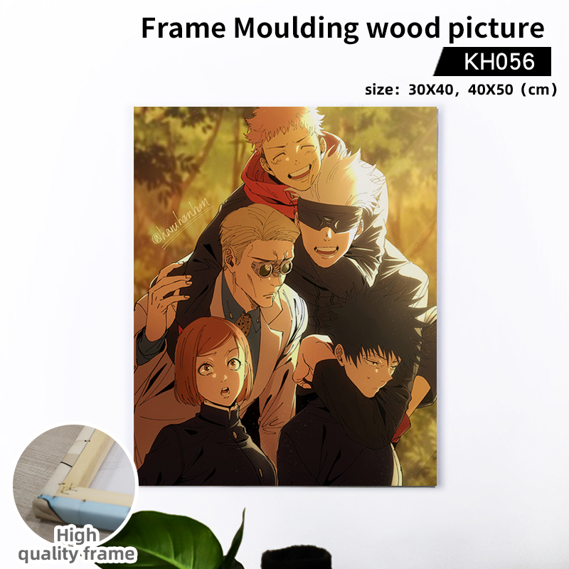 jujutsu kaisen anime Wooden frame painting 40*50cm