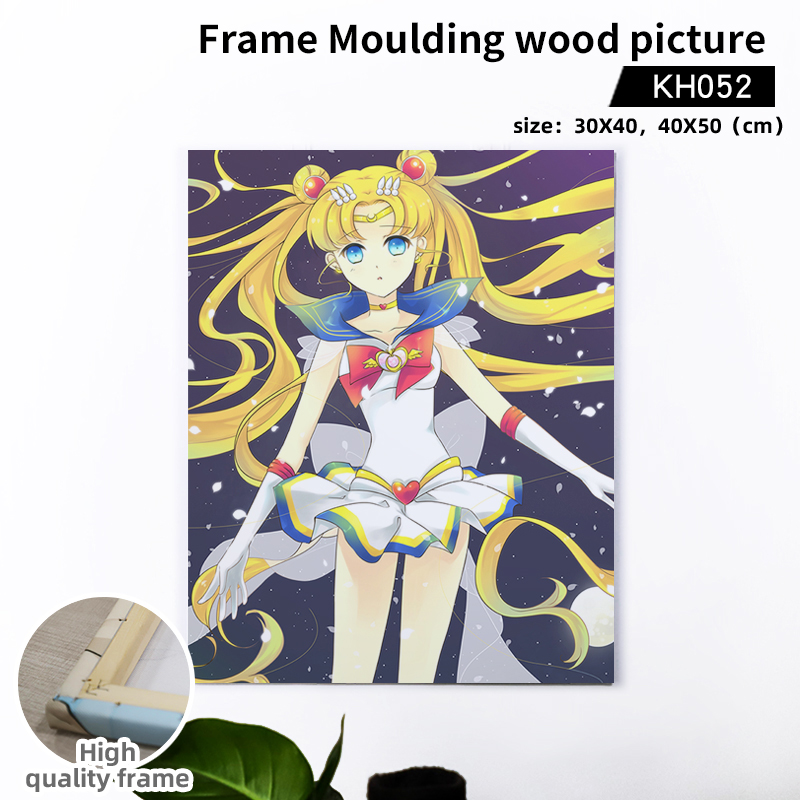 SailorMoon anime Wooden frame painting 30*40cm