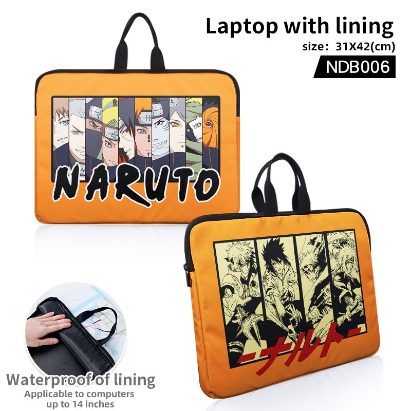 naruto anime laptop with lining