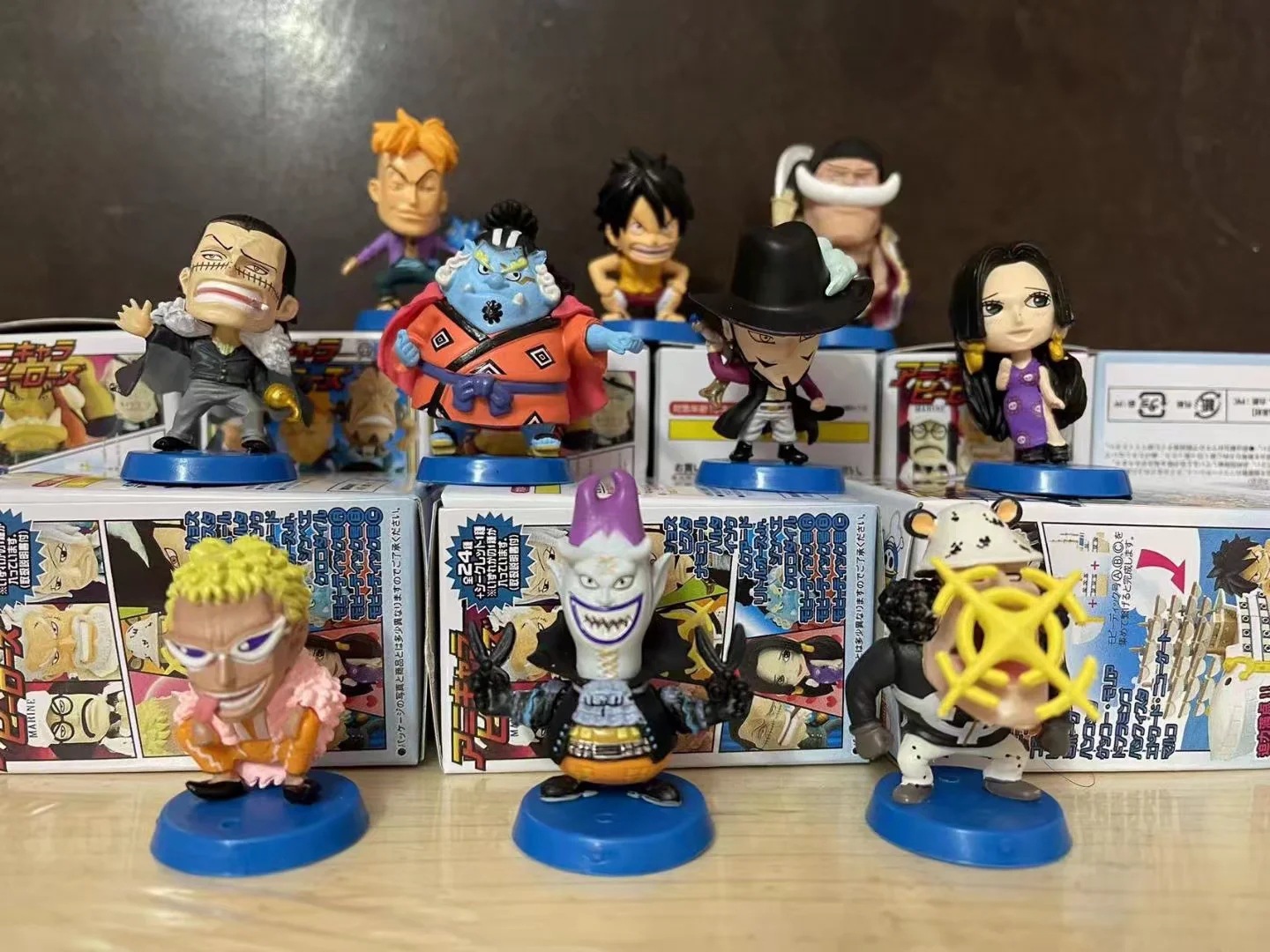 one piece anime figure for 10 pcs/set 4.5cm