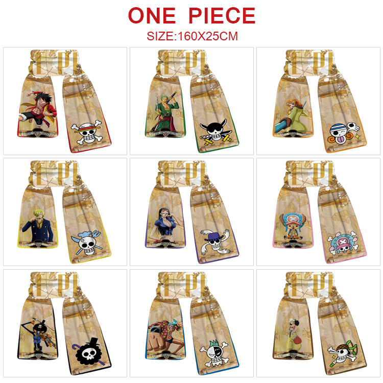 one piece anime scarf