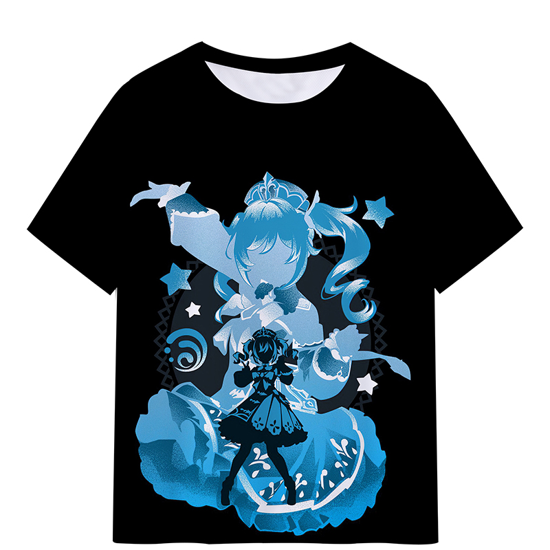 Genshin Impact Noelle anime T-shirt