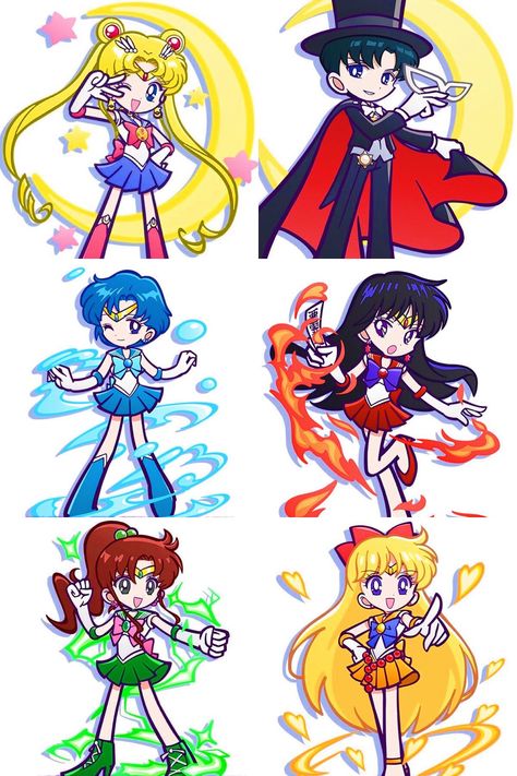 Sailor Moon anime car sticker 3 styles price for a set of 6\7 pcs
