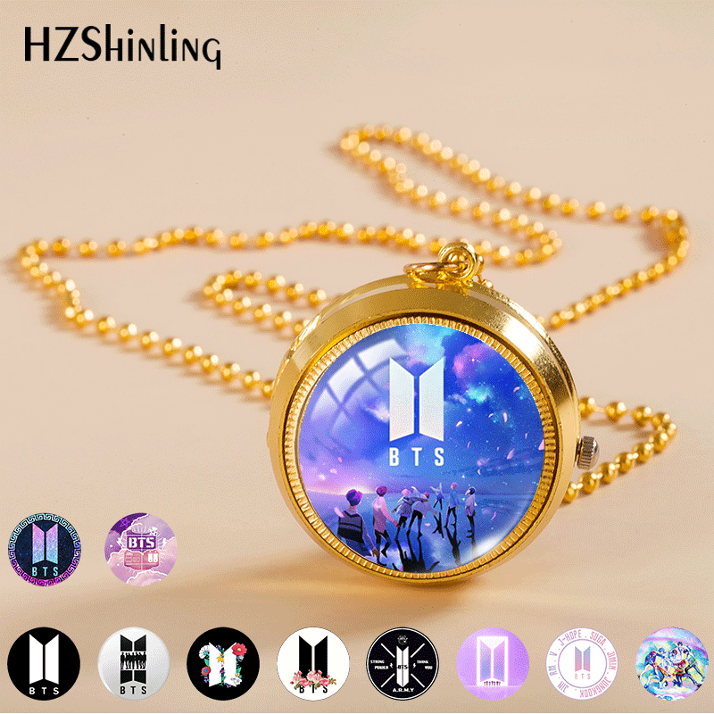 BTS anime Necklace watch