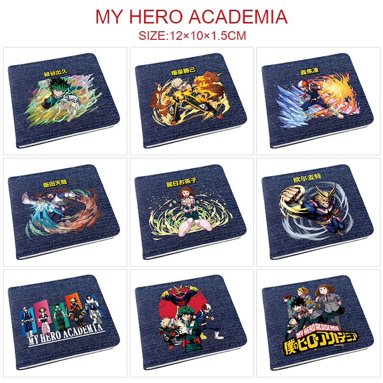 my hero academia anime wallet