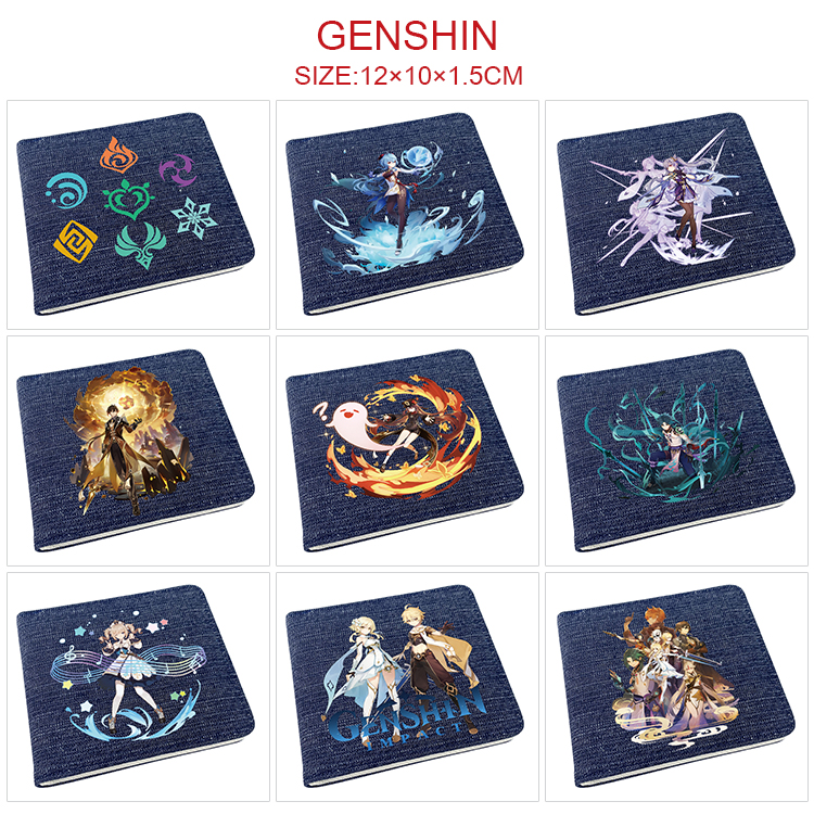 Genshin Impact Noelle anime wallet