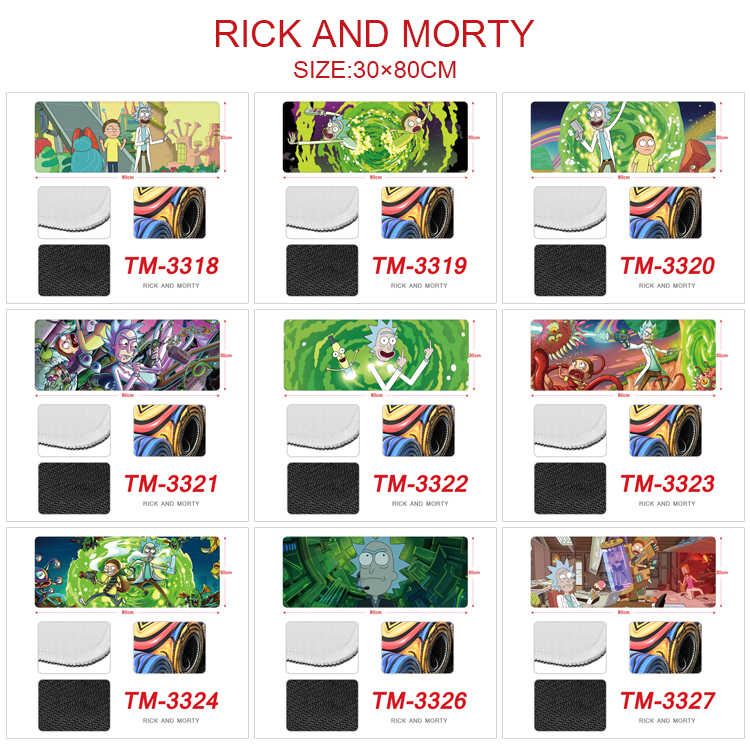 Rick and Morty anime deskpad 30*80cm