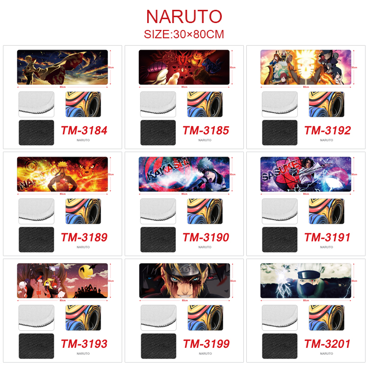 naruto anime deskpad 30*80cm