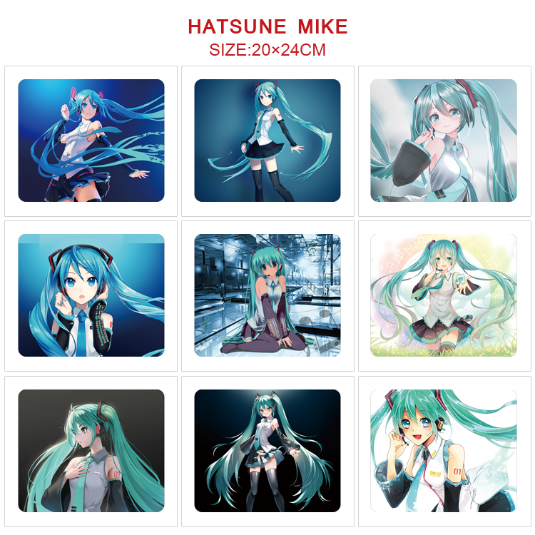 miku hatsune anime deskpad for 5 pcs 20*24cm