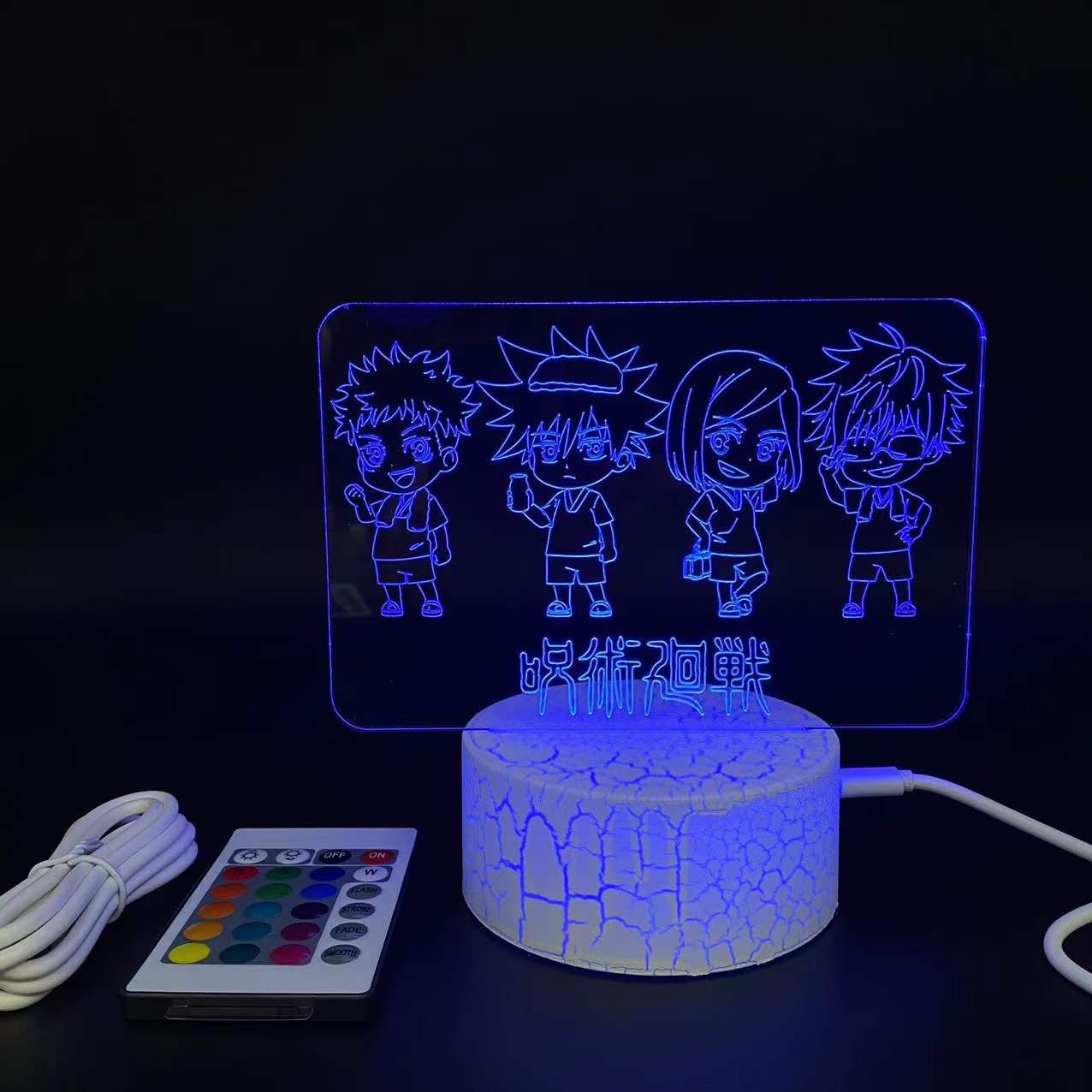 jujutsu kaisen anime 7 colours LED light