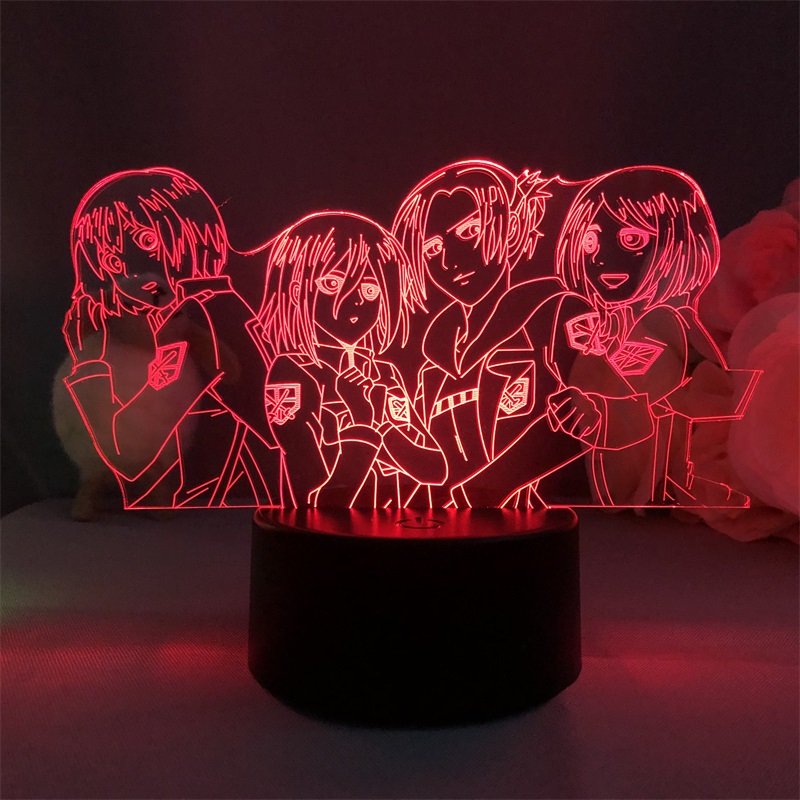 attack on titan anime 7 colours LED light