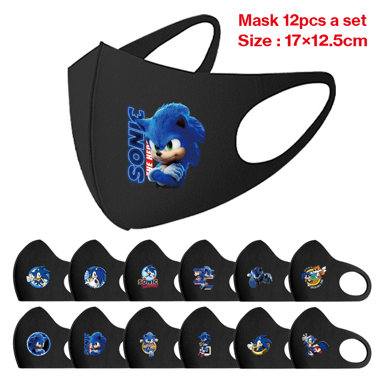 Sonic anime mask 12pcs a set