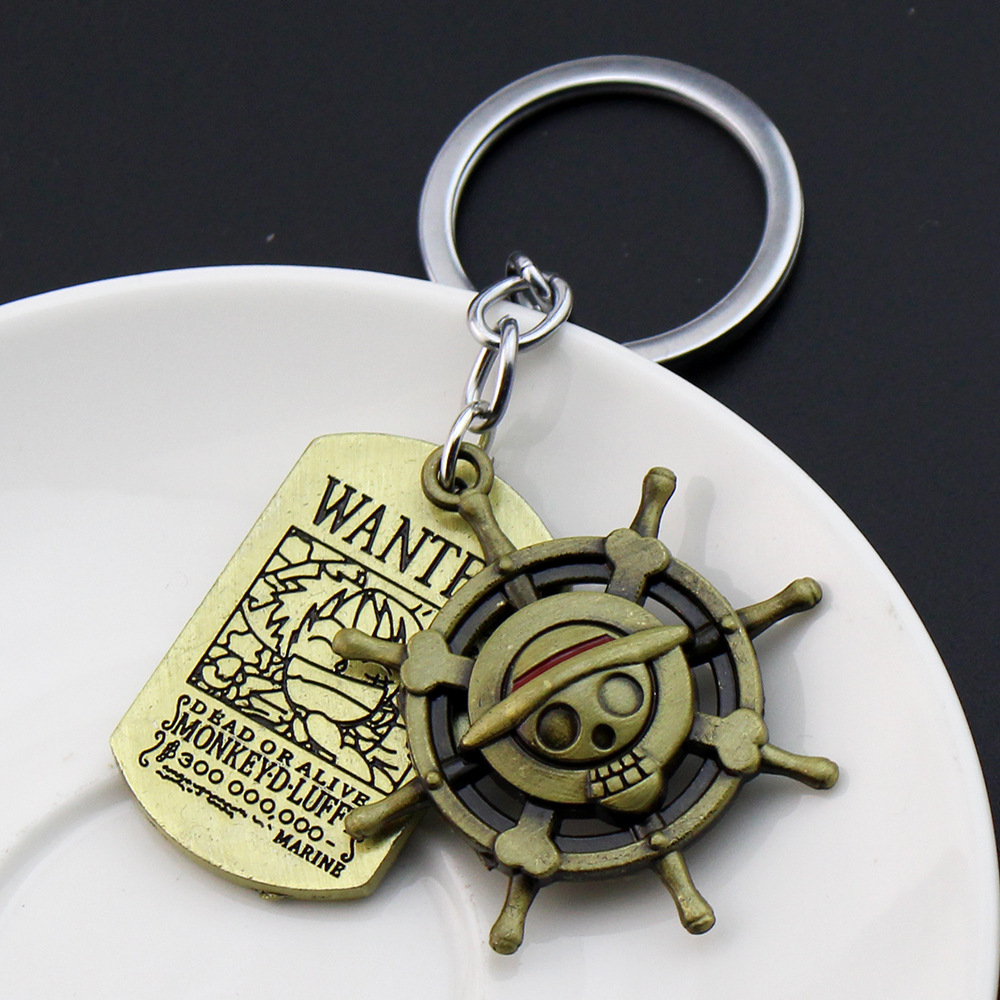 one piece anime keychain