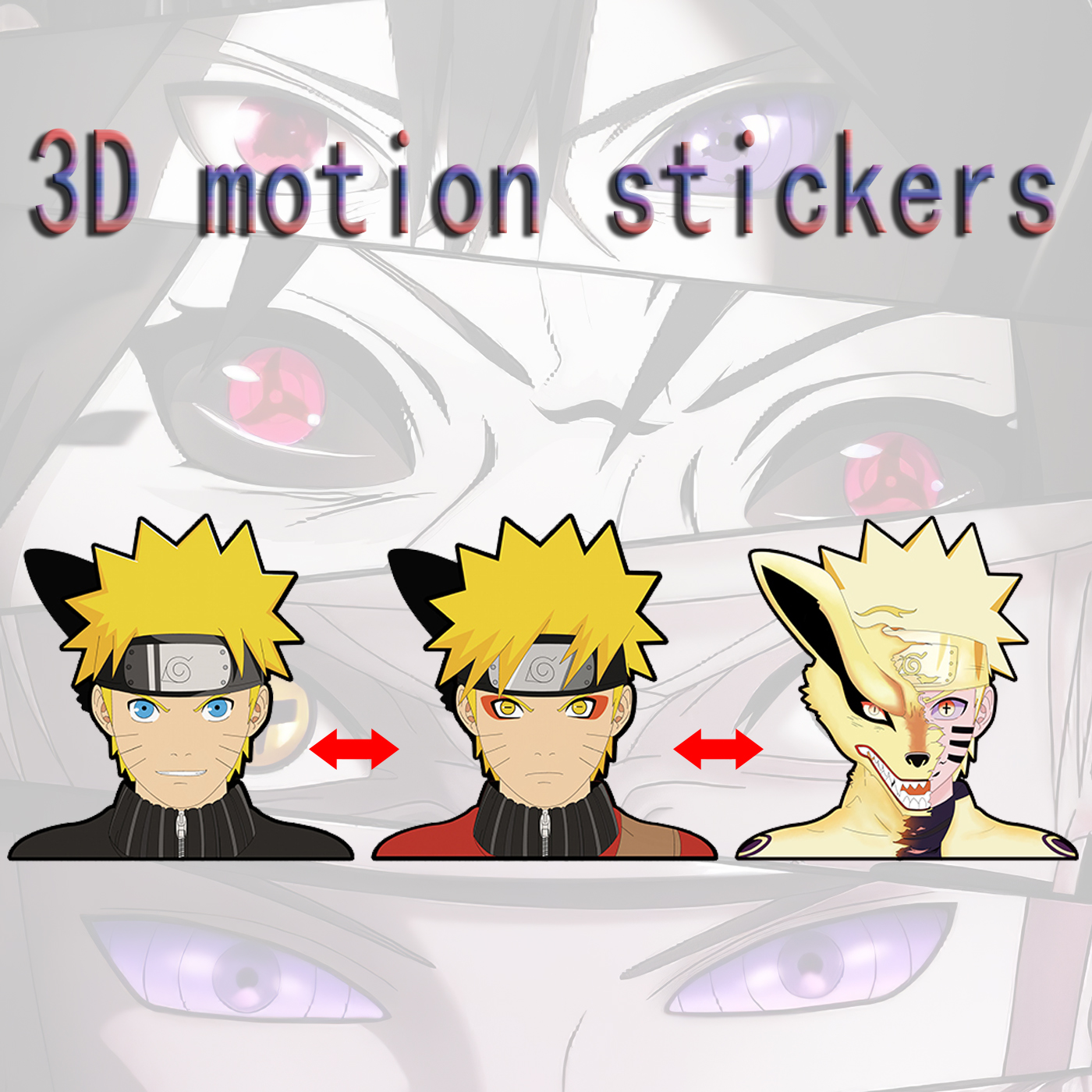 naruto anime 3d sticker