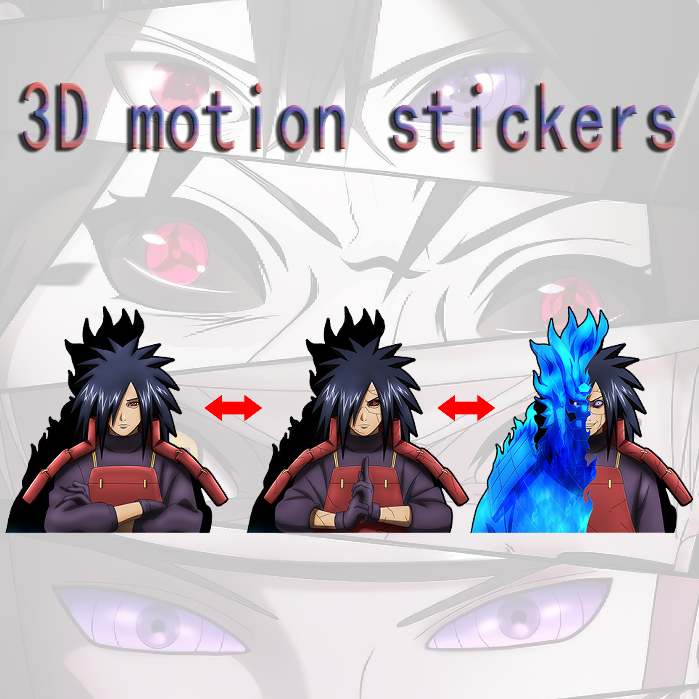 naruto anime 3d sticker