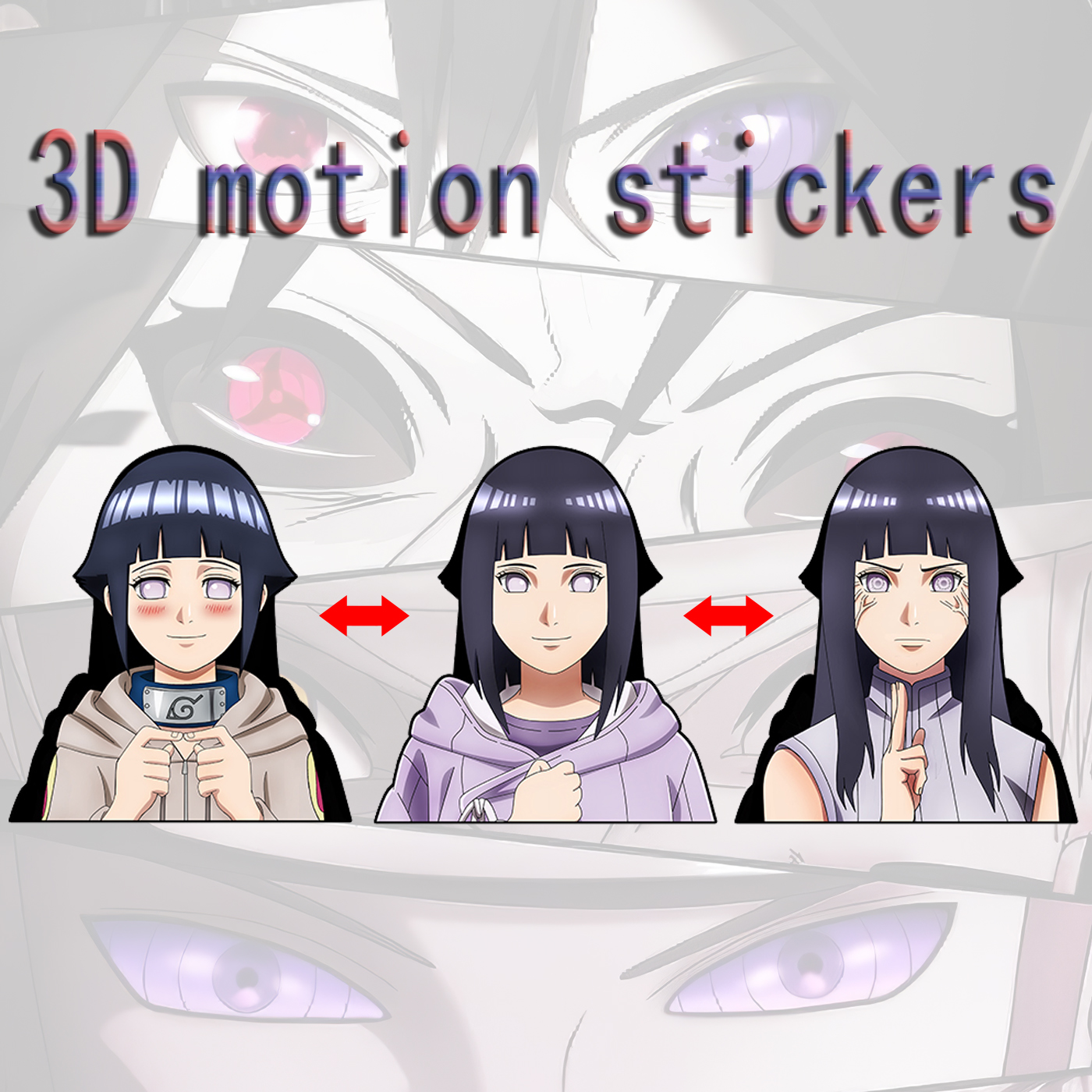 naruto anime 3d sticker