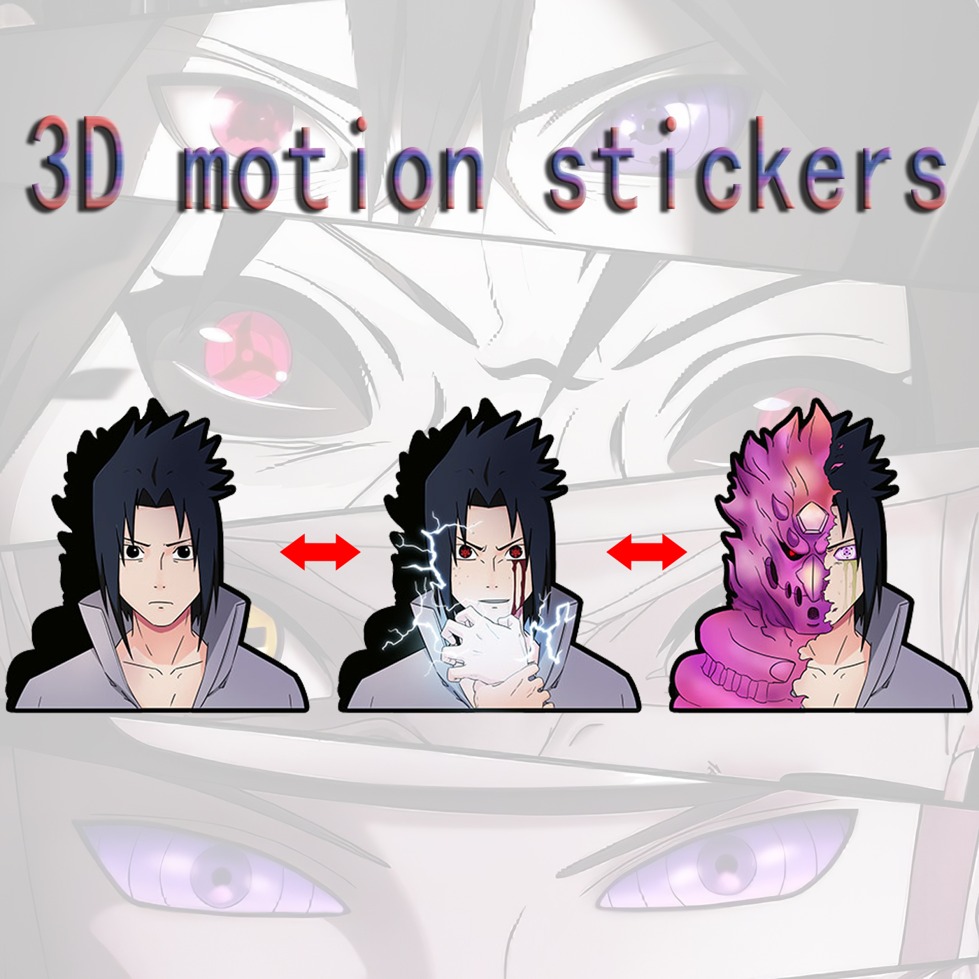 naruto anime 3d sticker