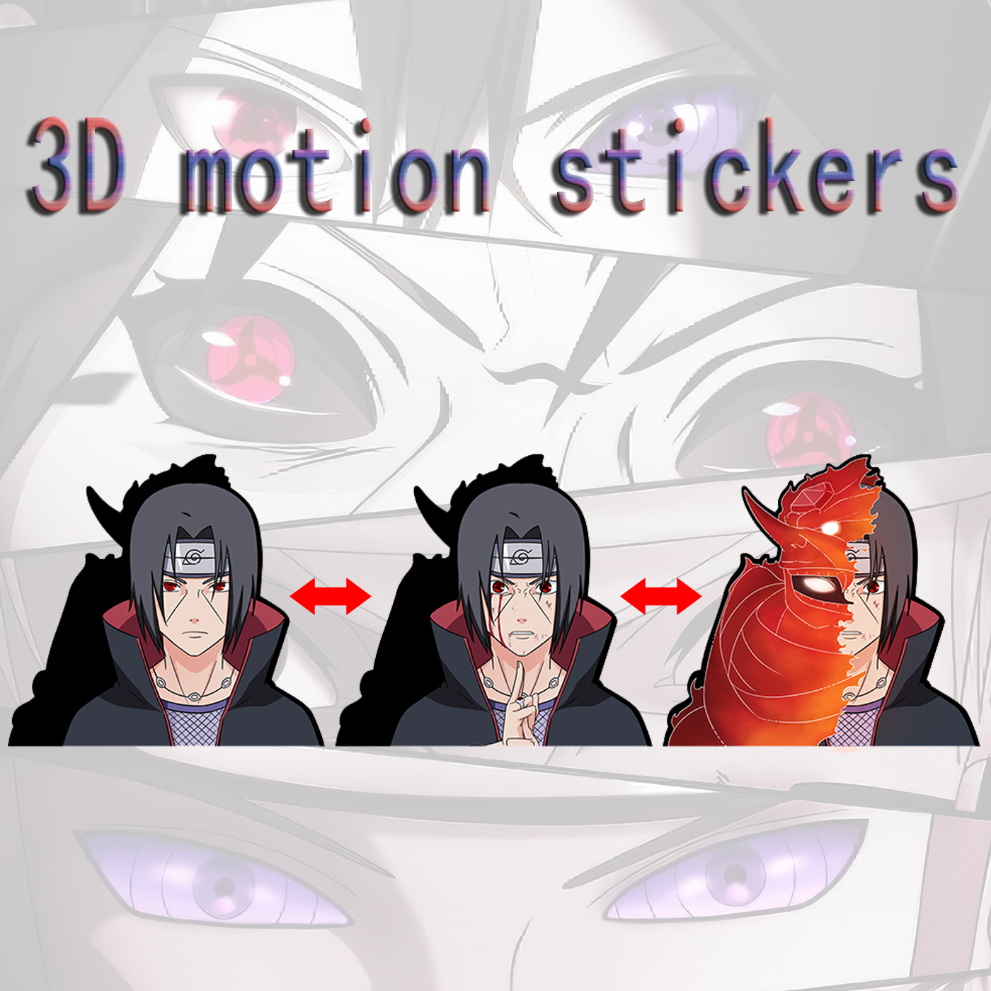 naruto anime 3d sticker