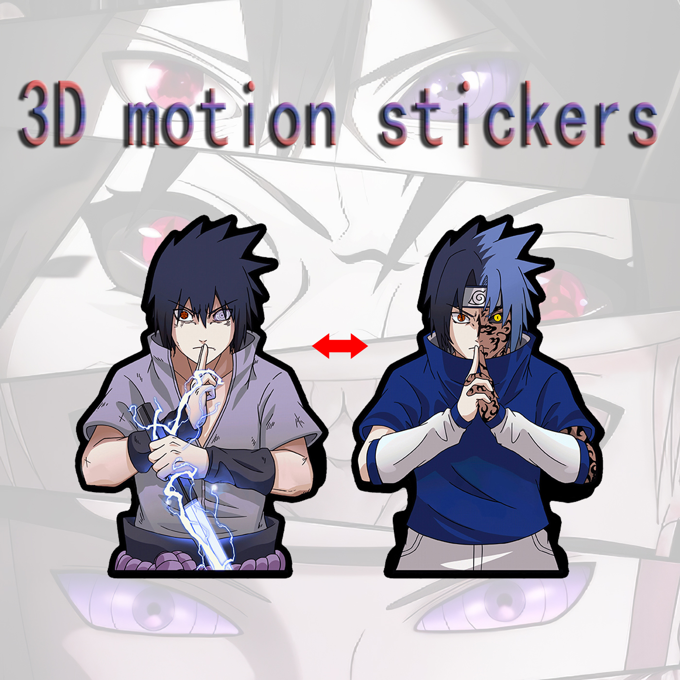 naruto anime 3d sticker