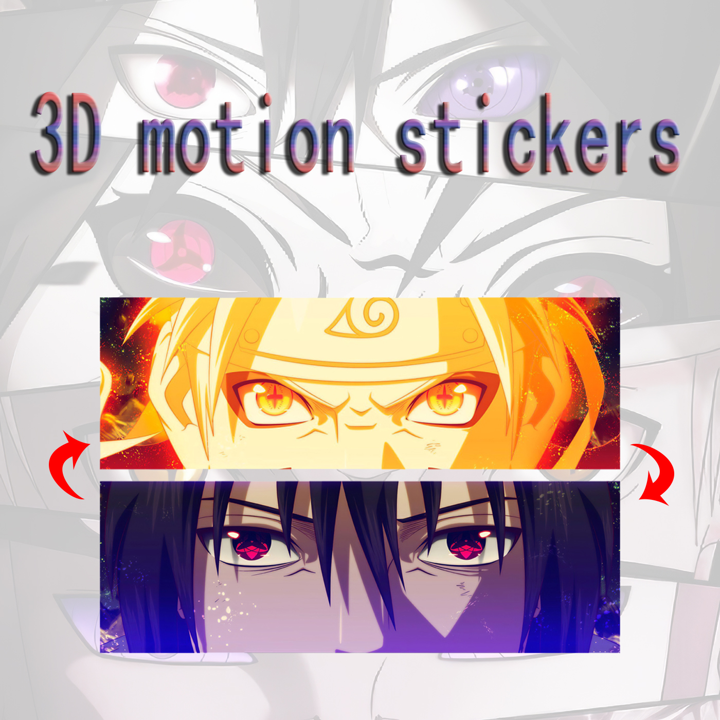 naruto anime 3d sticker