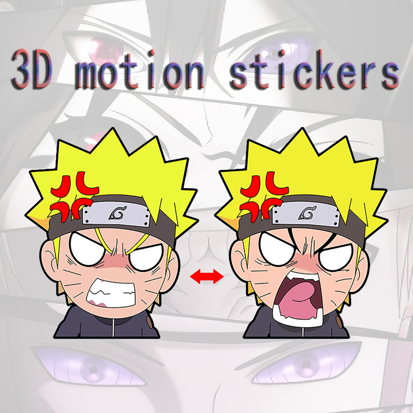 naruto anime 3d sticker