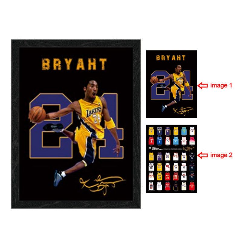 NBA 3d poster painting with frame price for 2 pcs 29.5*39.5cm