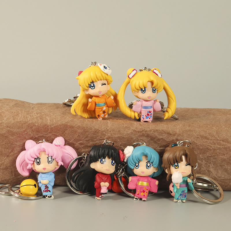SailorMoon anime keychain price for a set of 6 pcs