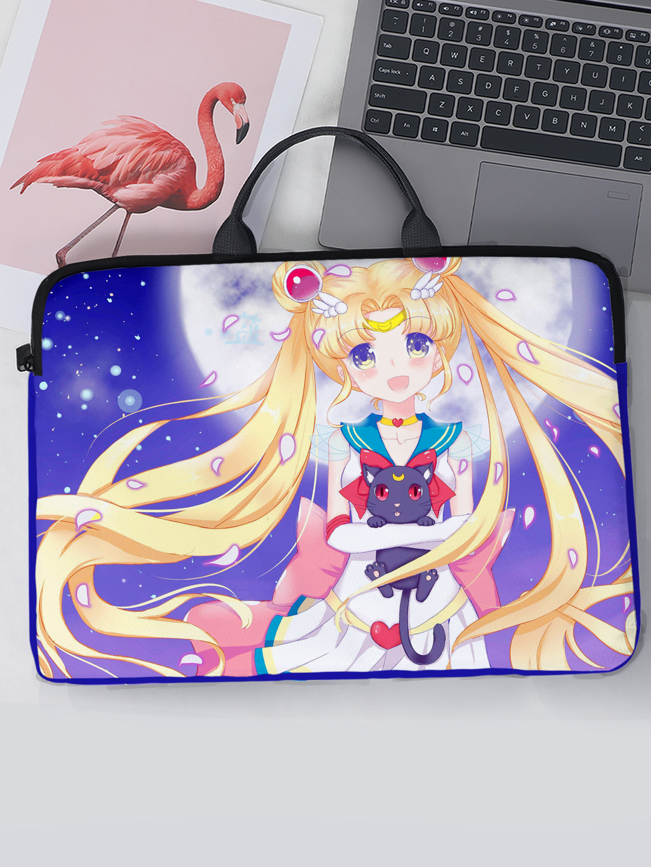 SailorMoon anime laptop with lining