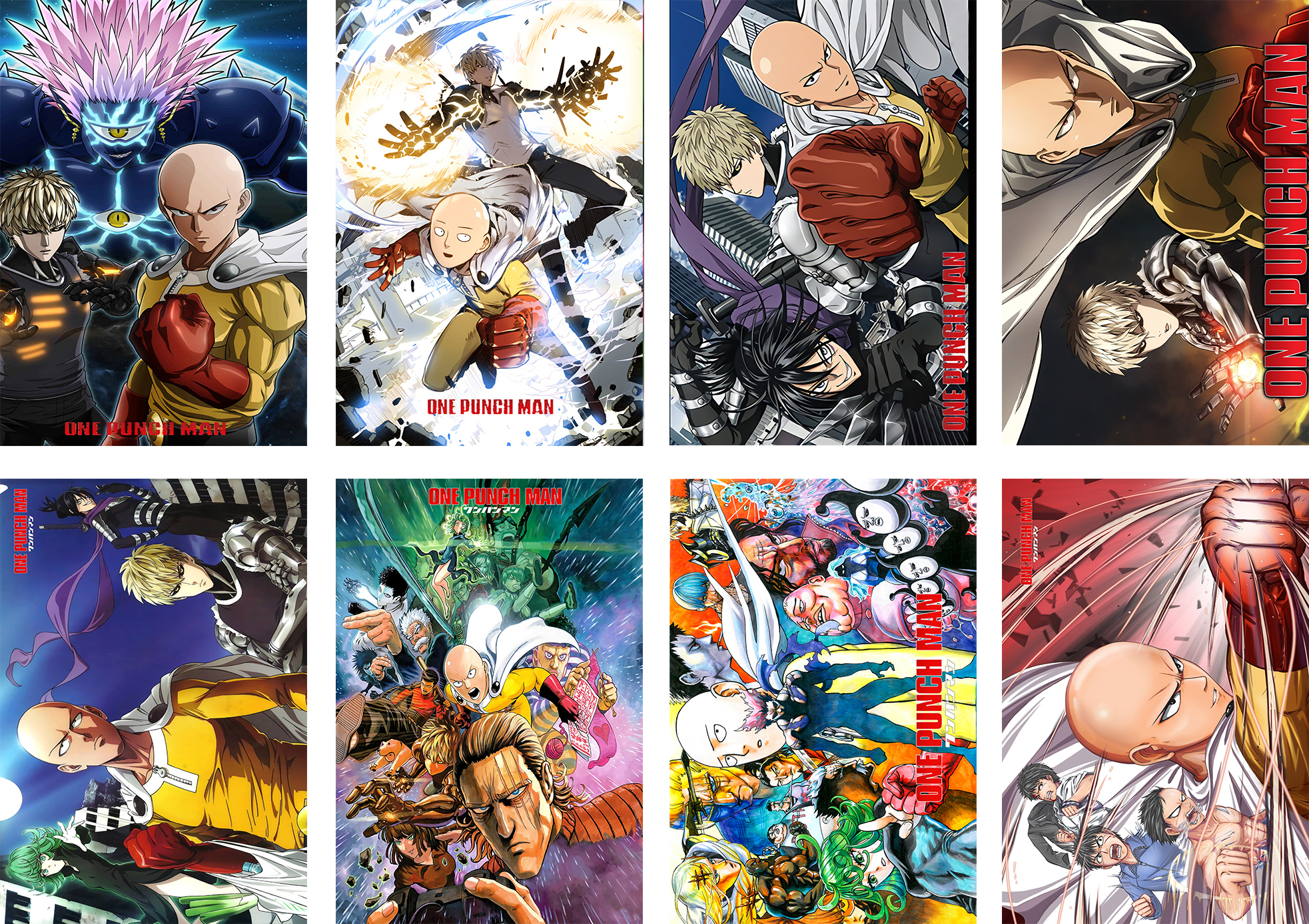 one punch man anime  posters price for a set of 8 pcs