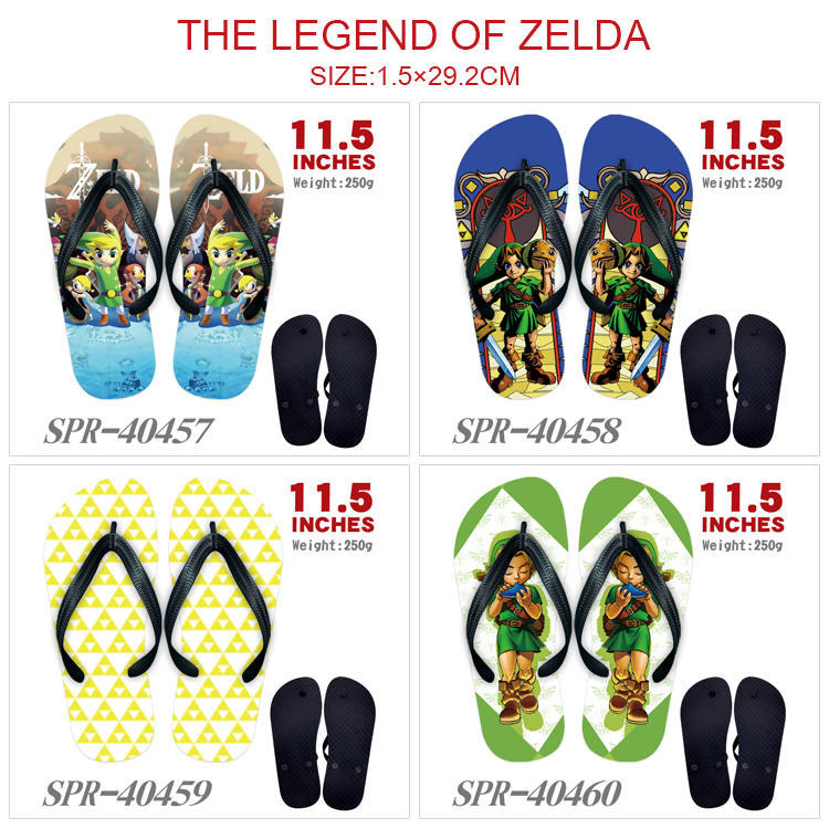 the legend of zelda anime flip flops shoes slippers a pair