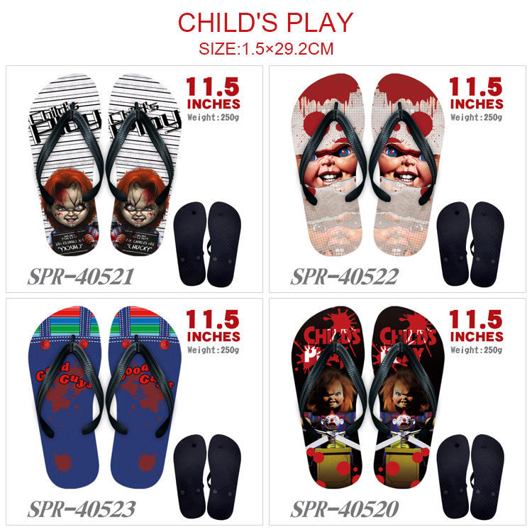 Child's Play anime  flip flops shoes slippers a pair