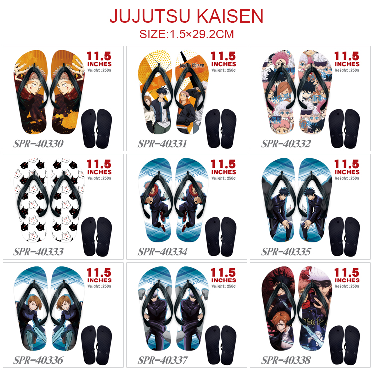 jujutsu kaisen anime flip flops shoes slippers a pair
