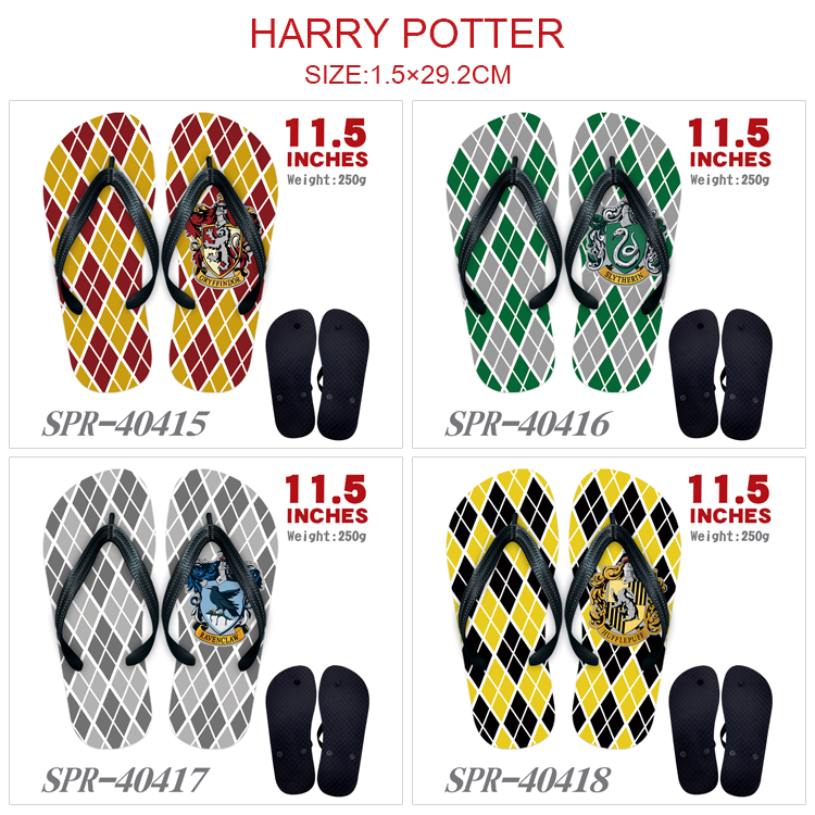 Harry Potter anime flip flops shoes slippers a pair
