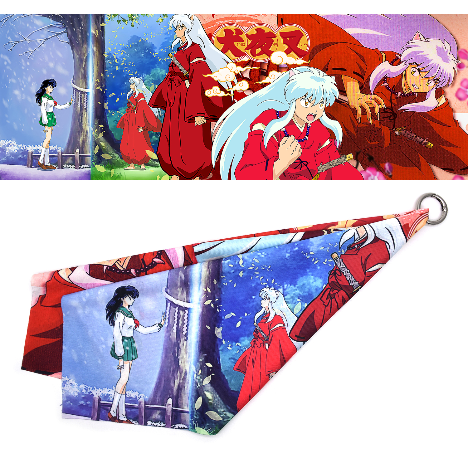 Inuyasha anime scarf 60*20cm
